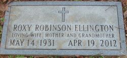 Roxy Ann <I>Robinson</I> Ellington 