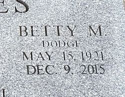 Elizabeth Merlyn “Betty” <I>Dodge</I> Hedges 