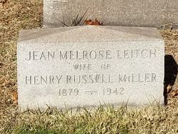 Jean Melrose <I>Leitch</I> Miller 