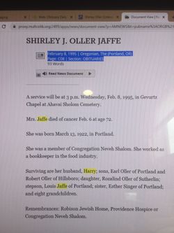 Shirley Oller Jaffe 