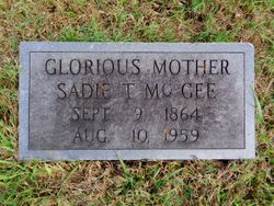 Sadie Adelia <I>Talley</I> McGee 