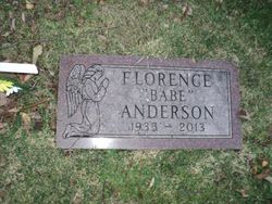Florence Clair “Babe” <I>Finnegan</I> Anderson 