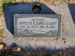 Janet Ethel “Jean” <I>Croft</I> Evans Elliott 
