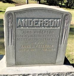 Anna Louise <I>Peterson</I> Anderson 