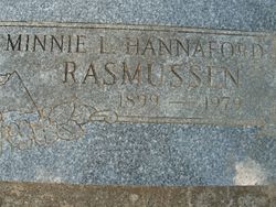 Almina L “Minnie” <I>Martinson</I> Rasmussen Hannaford 