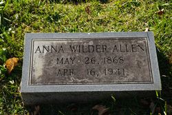 Anna <I>Wilder</I> Allen 