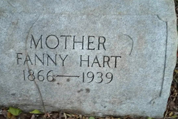 Frances E “Fanny” <I>Ward</I> Hart 