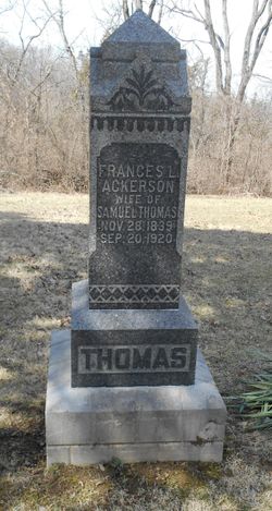Frances L. <I>Ackerson</I> Thomas 