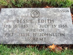 Bessie Edith <I>Tadlock</I> Johnston 