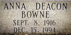 Anna Deacon <I>Bowne</I> Hook 