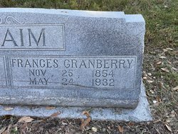 Mary Francis <I>Granberry</I> Swaim 