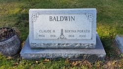 Bertha <I>Porath</I> Baldwin 