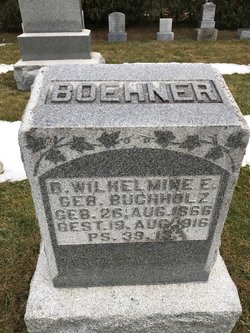 D Wilhelmina Elizabeth “Wilhelmina” <I>Buchholz</I> Boehner 