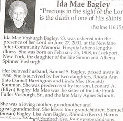 Ida Mae <I>Vosburgh</I> Bagley 