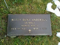 Betty E. <I>Dent</I> Anderson 