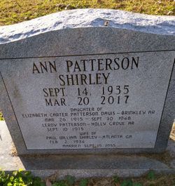 Ann Patterson Shirley 