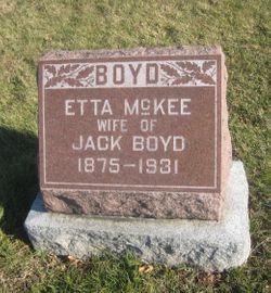 Henrietta “Etta” <I>McKee</I> Boyd 