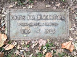Grace Ida <I>Brown</I> Blackstone 