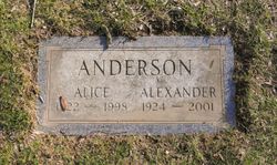 Alice M. <I>Reed</I> Anderson 