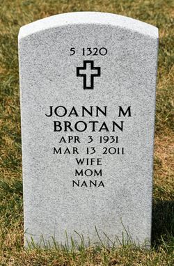 Joann Margaret “Annie” <I>Holeman</I> Brotan 