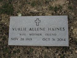 Vurlie Allene <I>Hurd</I> Haines 