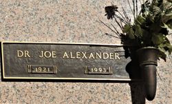 Dr Joe Alexander 