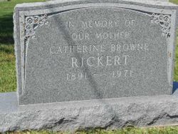 Catherine Agnes <I>Browne</I> Rickert 