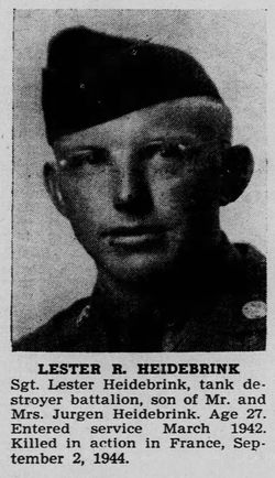 SGT Lester Robert Heidebrink 