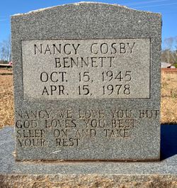 Nancy <I>Cosby</I> Bennett 