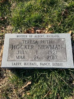 Teresa Ruth <I>Hocker</I> Newman 