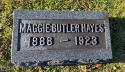 Margaret “Maggie” <I>Butler</I> Hayes 