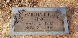 Martha Irene <I>Gladden</I> King 