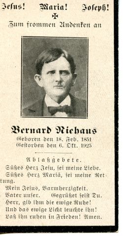 John Bernard “Ben” Niehaus Sr.