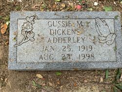 Gussie M <I>Dickens</I> Adderley 