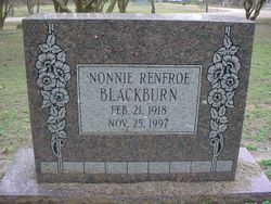Nonnie <I>Renfroe</I> Blackburn 