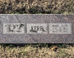 Mary June <I>James</I> Kerr 