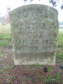 Martha Ann <I>Absher</I> Cox 