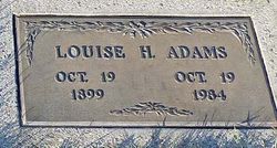 Louise Agnes <I>Holtby</I> Adams 