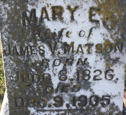 Mary E. Catherine <I>Lincecum</I> Matson 