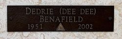 Dedrie “Dee Dee” Benafield 
