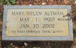 Mary Helen <I>Conder</I> Altman 