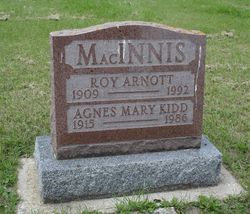 Agnes Mary <I>Kidd</I> MacInnis 