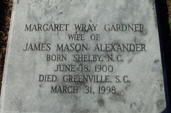 Margaret Wray <I>Gardner</I> Alexander 