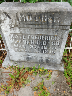 Katherine “Kate” <I>Frederick</I> Byrd 