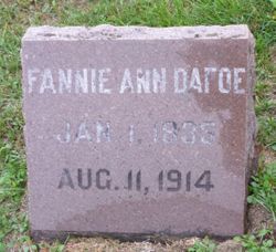 Fannie Ann <I>White</I> Dafoe 
