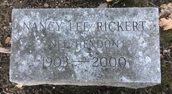 Nancy Lee <I>Hendon</I> Rickert 