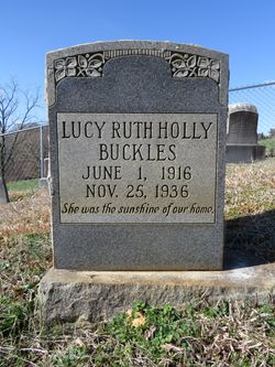 Lucy Ruth <I>Holly</I> Buckles 