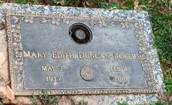 Mary Edith <I>Duncan</I> Rogers 