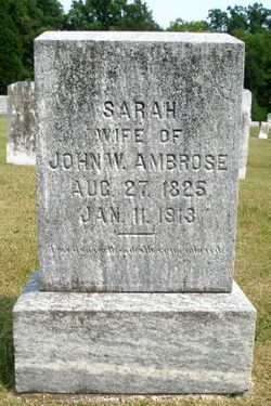Sarah <I>Fahnestock</I> Ambrose 
