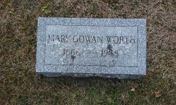 Mary <I>Gowan</I> Worth 